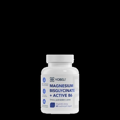 LOBEY Yobeli Hořčík bisglycinát a vitamín B6, 60 kapslí