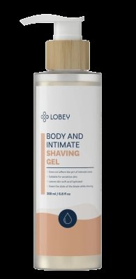 LOBEY Gel na holení pro tělo a intimní partie 200 ml
