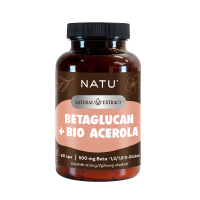 NATU Natural Extract, BetaGlukan 500 mg s BIO acerolou 60 kapslí