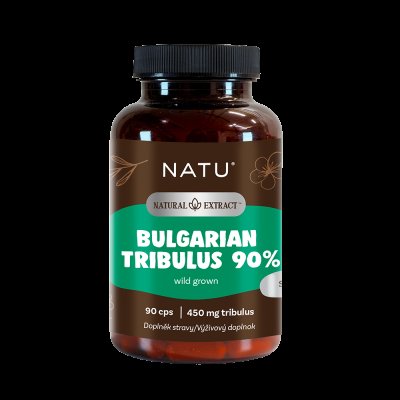 NATU Natural Extract, Bulharský kotvičník (Tribulus) extrakt 90 % saponinů 90 kapslí