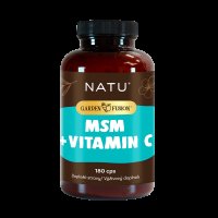 NATU Garden Fusion, MSM 1500 mg s vitaminem C 180 kapslí