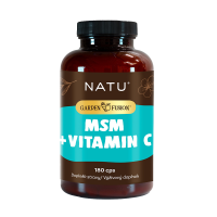 NATU Garden Fusion, MSM 1500 mg s vitaminem C 180 kapslí