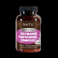 NATU Natural Extract, Ostropestřec extrakt (Silymarin 80 %) s artyčokem 90 kapslí