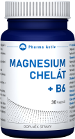 PHARMA ACTIV Magnesium Chelát + B6 30 kapslí