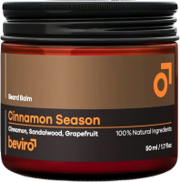 BEVIRO Vyživující balzám na vousy s vůní skořice a santalu 50 ml