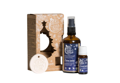 TIERRA VERDE Vůně Vánoc – sada osvěžovače a esenciálního oleje s odpařovačem