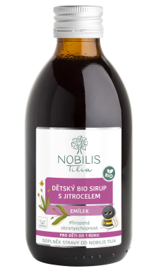 NOBILIS TILIA Dětský BIO sirup s jitrocelem Emílek 250 ml