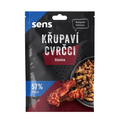 SENS Křupaví & pražení cvrčci - Slanina 16 g