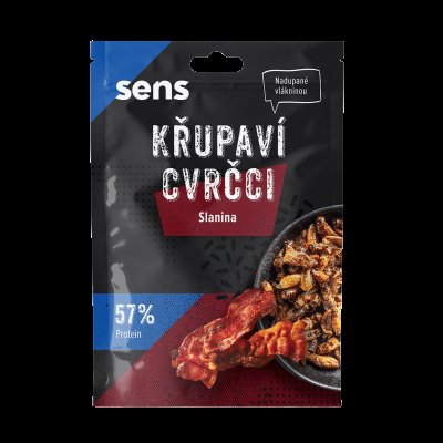 SENS Křupaví & pražení cvrčci - Slanina 16 g