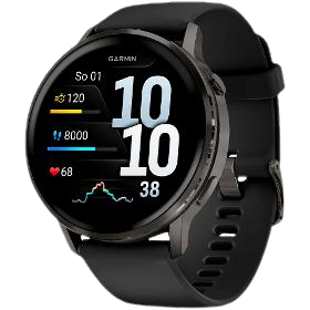 GARMIN Venu 4 slate + černý silikonový řemínek 45 mm