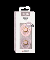 BIBS Boheme Dudlíky z přírodního kaučuku Blossom / Dusky Lilac 2 ks