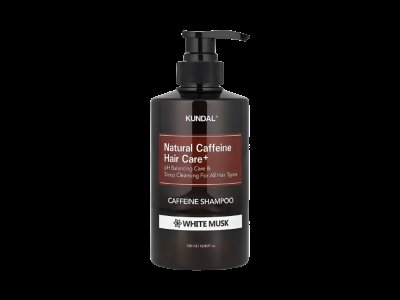 KUNDAL Natural Caffeine Hair Care, White Musk 500 ml