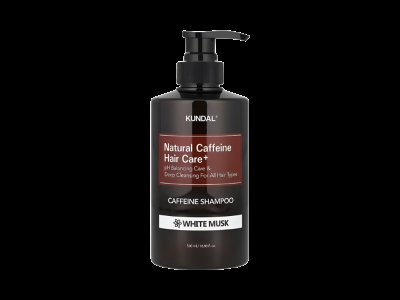 KUNDAL Natural Caffeine Hair Care, White Musk 500 ml