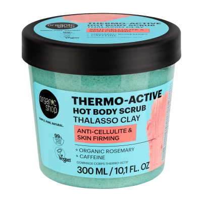 ORGANIC SHOP Thalasso Thermo-Active Hřejivý tělový peeling s jílem 300 ml