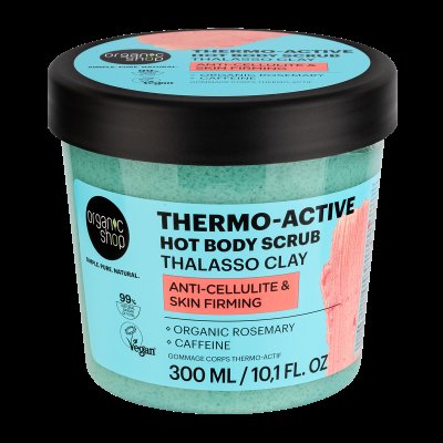 ORGANIC SHOP Thalasso Thermo-Active Hřejivý tělový peeling s jílem 300 ml