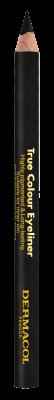 DERMACOL True colour Dřevěná tužka na oči - Black 4 g