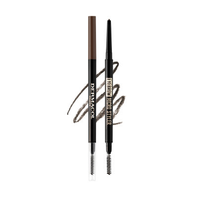 DERMACOL Automatická tužka na obočí s kartáčkem č.02, 0.1 g