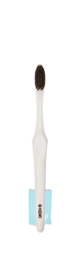 GB KENT & SONS PLC Zubní kartáček SMILE se stříbrem a dřevěným uhlím, bílý