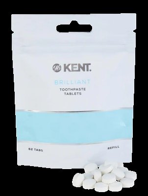 GB KENT & SONS PLC Náhradní, cestovní balení zubních tablet 62 ks