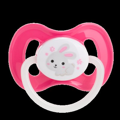 CANPOL BABIES Dudlík svítící kaučukový třešinka BUNNY&COMPANY 6-18m růžový