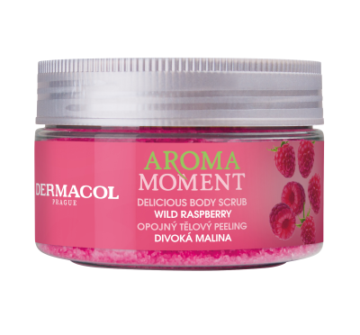 DERMACOL Aroma Moment Tělový peeling - divoká malina 200 g