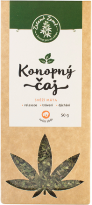 Zelená Země Konopný čaj s mátou 50g
