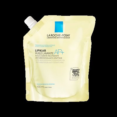 LA ROCHE-POSAY Lipikar Olej AP+ zvláčňující relipidační koupelový a sprchový olej na podrážděnou pokožku 400 ml