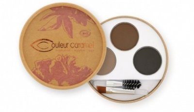 Couleur Caramel paletka na obočí pro brunetky 3 x 0,8 g