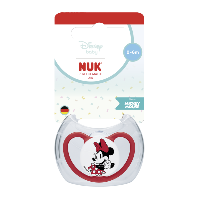 NUK dudlík Perfect Match AIR DISNEY Mickey RED 0-6m BOX