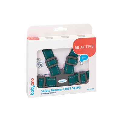 BABYONO Popruhy bezpečnostní pro dítě - green 6m+