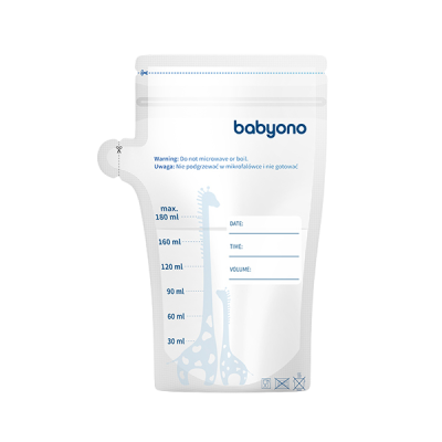 BABYONO Sáčky na mateřské mléko 180 ml, 30 ks