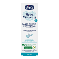 CHICCO Krém na dětský zadeček Baby Moments bez parfému s 99% přírodních složek, 0m+ 100 ml