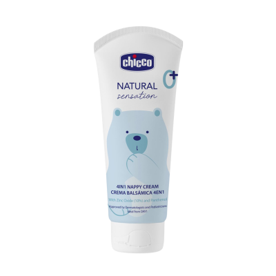 CHICCO Krém na dětský zadeček Natural Sensation se zinkem a pantenolem, 0m+ 100 ml
