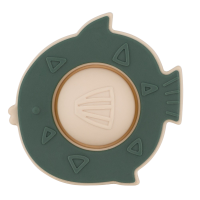 PETITE&MARS Hračka silikonová Fish Fiona Misty Green 6m+