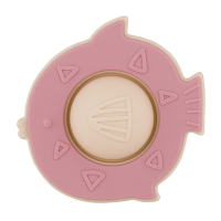 PETITE&MARS Hračka silikonová Fish Fiona Dusty Rose 6m+