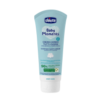 CHICCO Krém na dětský zadeček Baby Moments bez parfému na každý den, 0m+ 100 ml