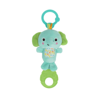 BRIGHT STARTS Hračka s melodií na C kroužku Tug Tunes™ slon 0m+