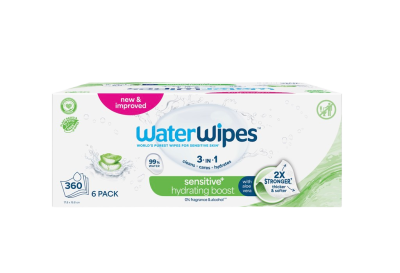 WATERWIPES Ubrousky vlhčené Hydrating clean bez obsahu plastů 6 x 60 ks