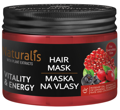 NATURALIS Maska na vlasy - Vitality & Energy 300 g