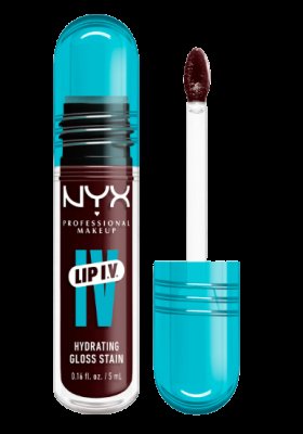 NYX PROFESSIONAL MAKEUP Lip IV Hydrating Gloss Stain, Water 'Bout Wine? 5 ml