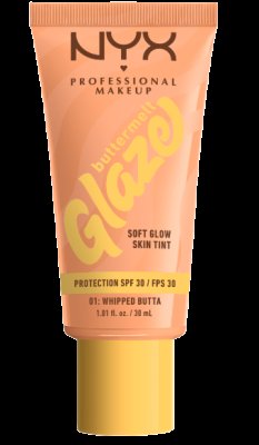 NYX PROFESSIONAL MAKEUP Buttermelt Glaze Soft Glow Skin Tint + SPF30, Whipped Butta 30 ml