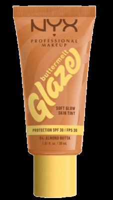 NYX PROFESSIONAL MAKEUP Buttermelt Glaze Soft Glow Skin Tint + SPF30, Almond Butta 30 ml