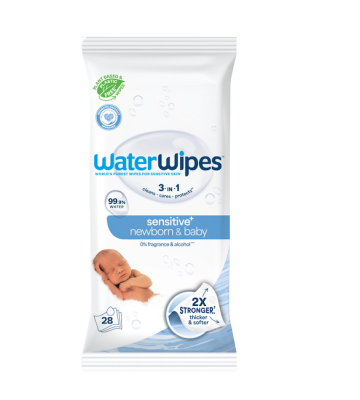 WATERWIPES Vlhčené ubrousky bez obsahu plastů 28 ks