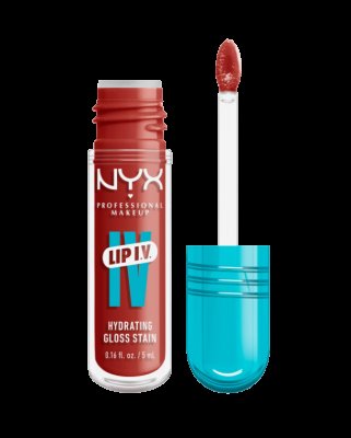 NYX PROFESSIONAL MAKEUP Lip IV Hydrating Gloss Stain, 12 Burst That Tang 5 ml