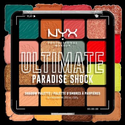NYX PROFESSIONAL MAKEUP Shadow Palette Paradise Shock paletka očních stínů