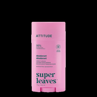 ATTITUDE Přírodní deodorant Super leaves - Kokos & lesní plody 75 g