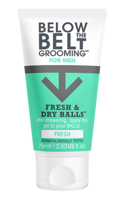 BELOW THE BELT Gel na intimní partie pro muže Fresh (Fresh & Dry Balls) 75 ml