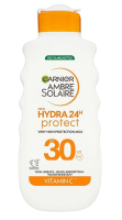 GARNIER Ambre Solaire Hydra24h Protect Ochranné opalovací mléko proti UV záření s vysokou ochrannou SPF 30, 175 ml