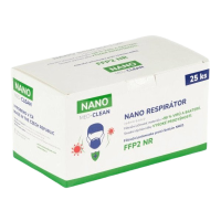 NANO MED CLEAN nanovlákenný jednorázový respirátor FFP2 25ks 25 ks