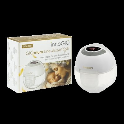 INNOGIO GIOmum Line Discreet Light Single Přenosná elektrická odsávačka mateřského mléka